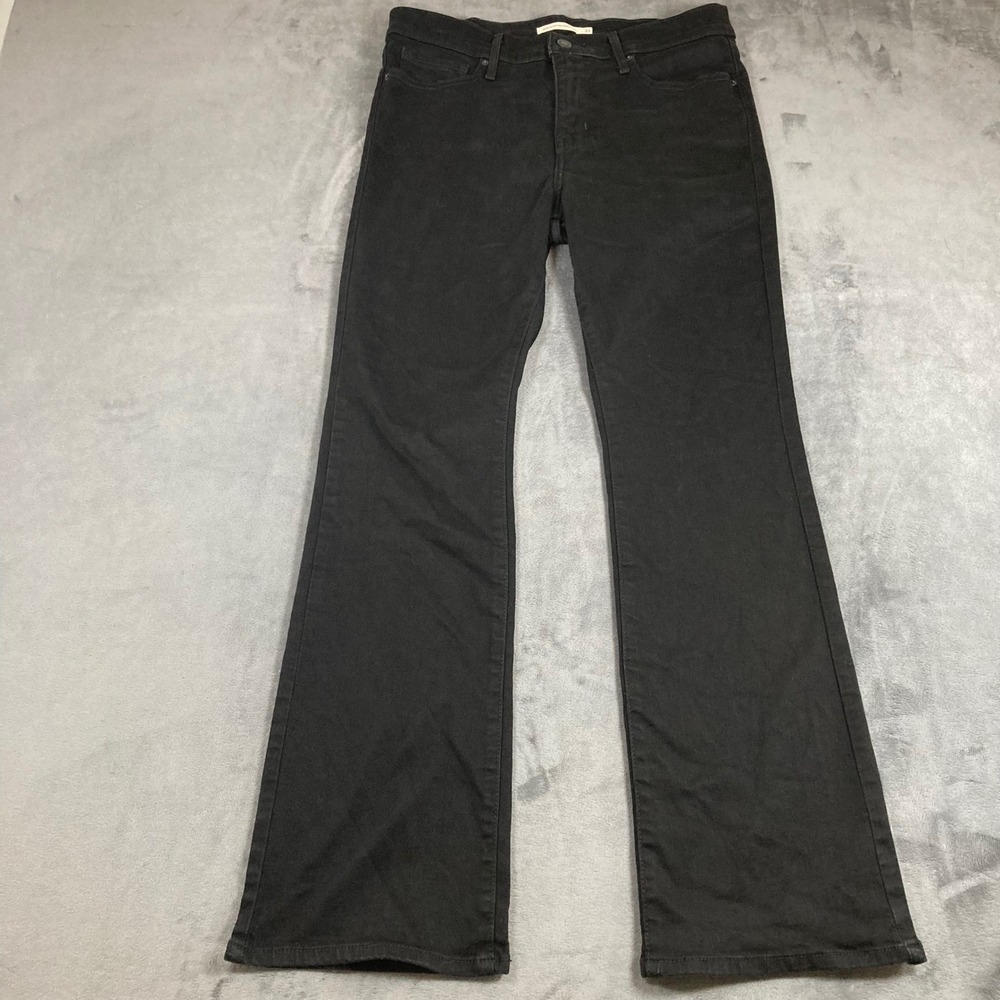 Levis 315 Shaping Bootcut Jeans Mens 31 Black Stretch Denim Pants